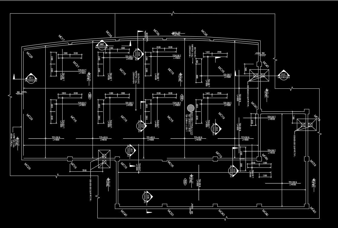 Water tank plan foundation layout AutoCAD drawing