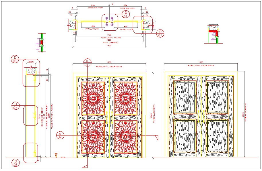 West bay double door design for tower