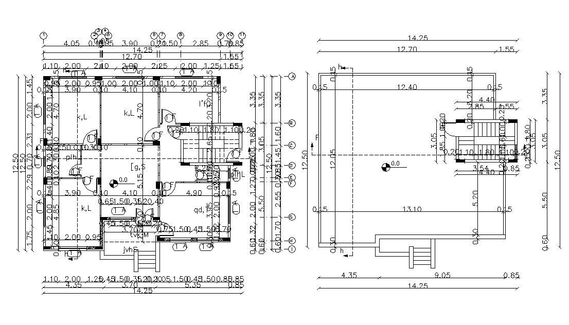 Whole working Drawing Of Residential Building Design Cad File