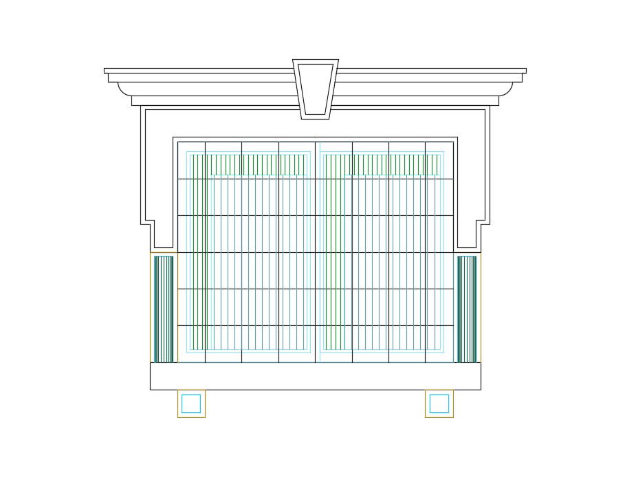 Window Concrete Panel CAD Drawing Free Download DWG File