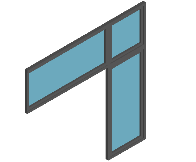 Window design view in 3d