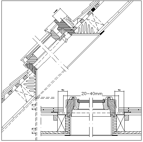 Window installation details of building dwg file