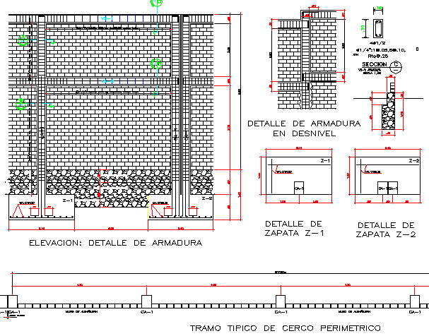Window perimetric details dwg file