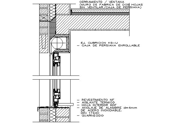 Window scrolling blind details