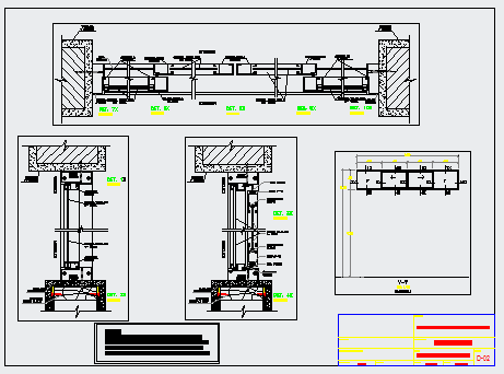 Window section detail design drawing