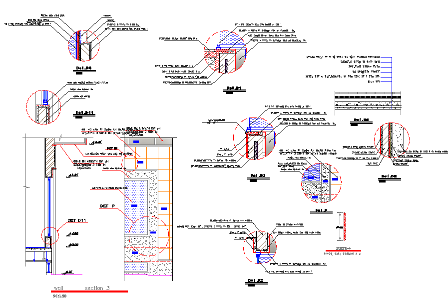 Window section detail dwg file
