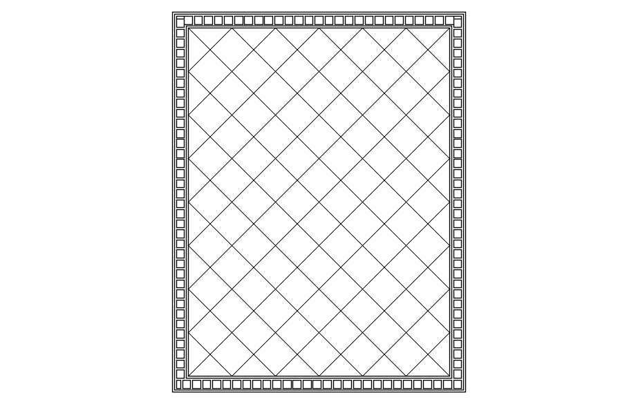 Window Jaali pattern in detail AutoCAD drawing, dwg file, CAD file