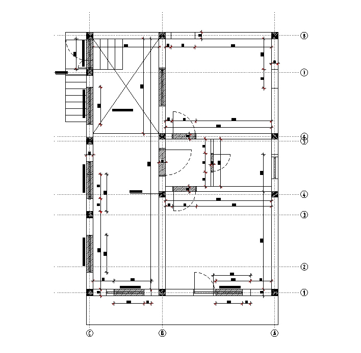 Window floor plan drawing presented in this AutoCAD file. Download this 2d AutoCAD drawing file.