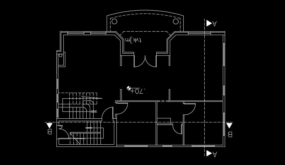 Window location detail of the 15x11m house plan