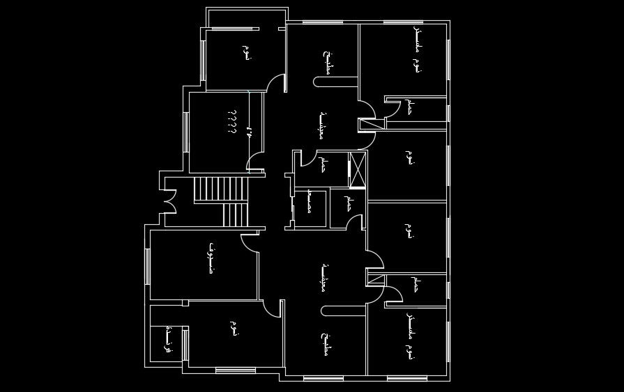 Window location detail of the 18x15m house plan
