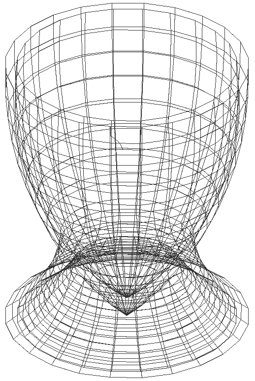 Wireframe sphere mesh cube DXF AutoCAD drawing