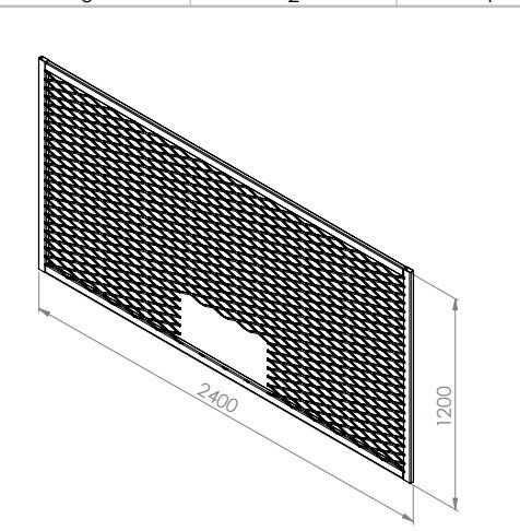 Wire mesh panel design in AutoCAD 2D drawing, CAD file, dwg file