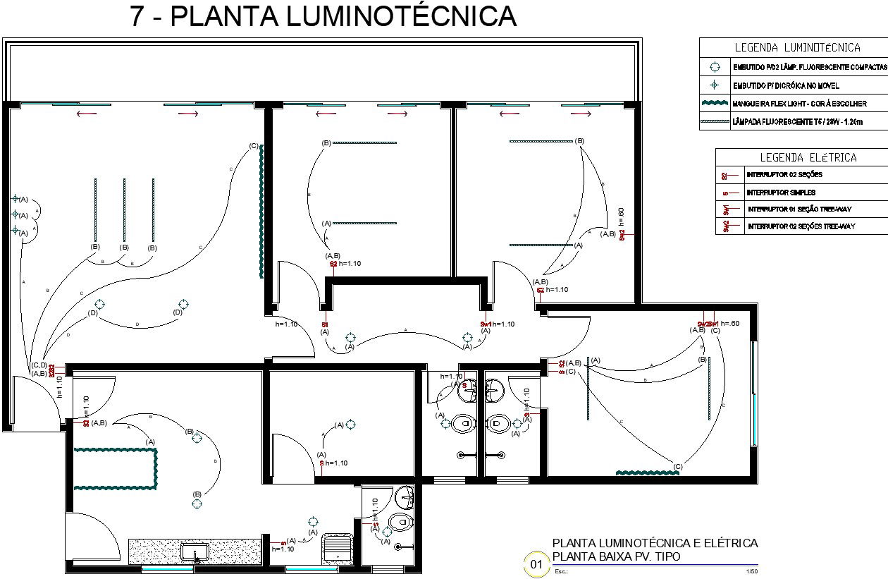 Wire route electrical plan.