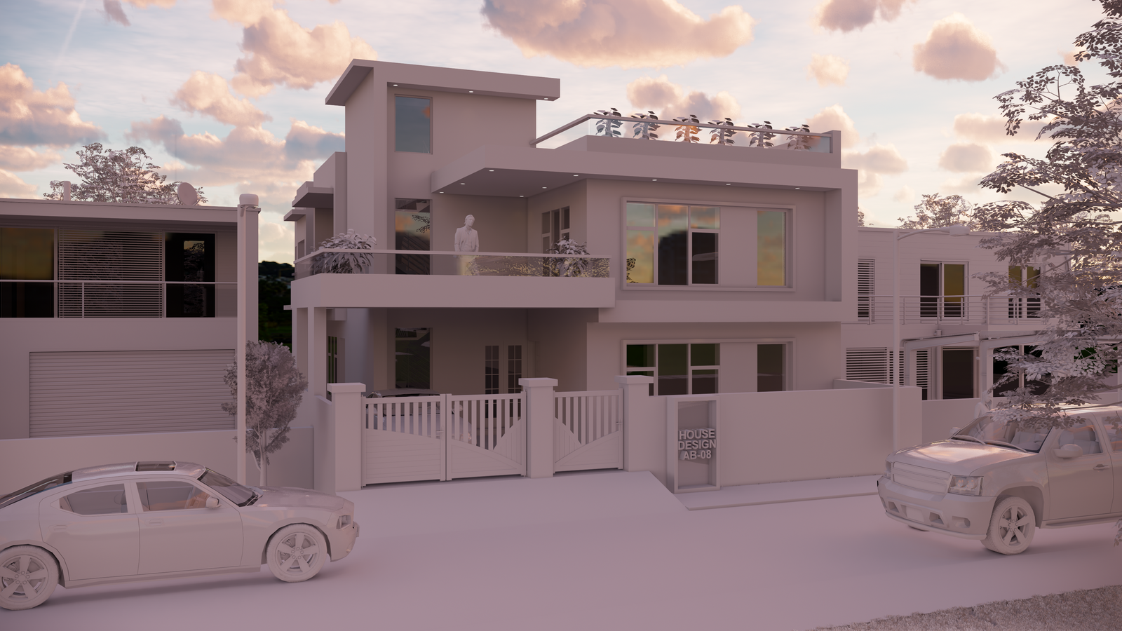Wonderful house design elevation Revit drawing file is given here.download the Revit file for FREE.