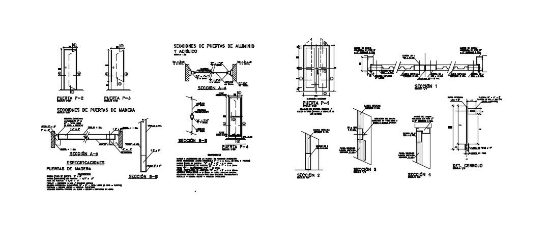 Wood Panel Detail In DWG File