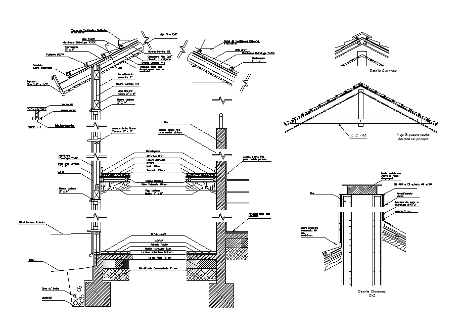 Wood detail is given in this Autocad DWG drawing file. Download now.