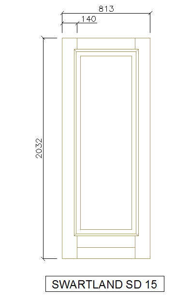 Wooden Door Block Elevation Design