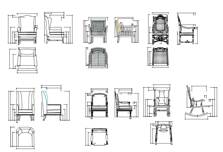 Wooden Panel Chair Detail