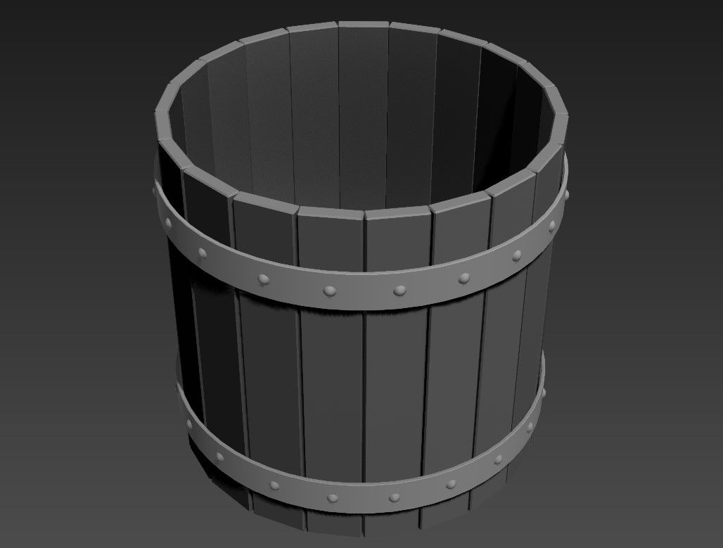 Wooden Pot Design 3d Max File 
