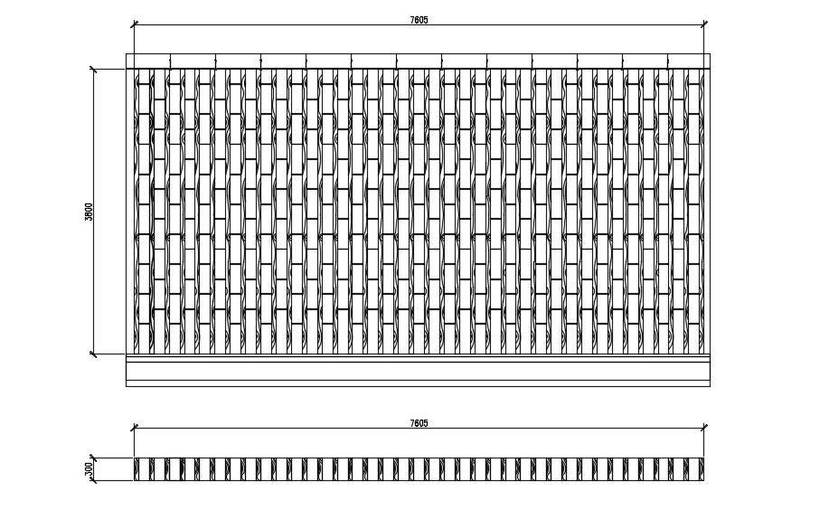 Wooden Roof Design AutoCAD Drawing Free Download