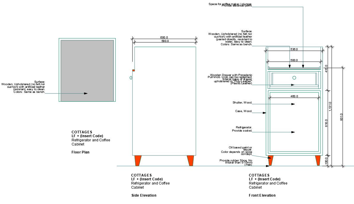 Wooden dower details