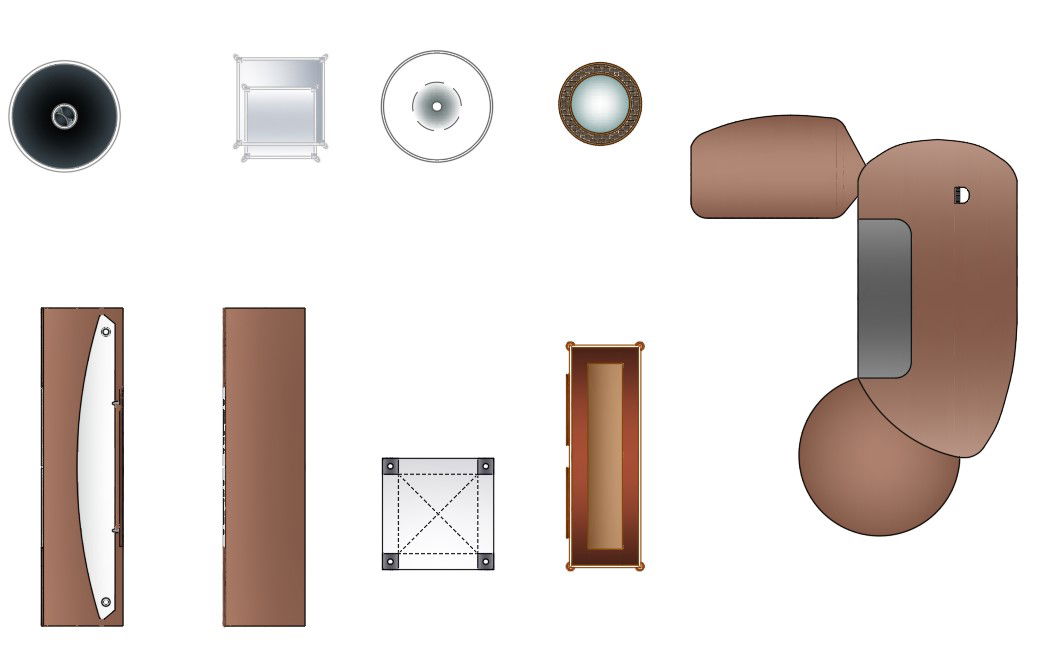 Wooden Furniture Table AutoCAD Blocks in DWG File Format