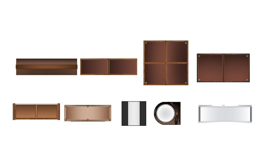 Wooden Table And Benches Free CAD Blocks DWG File