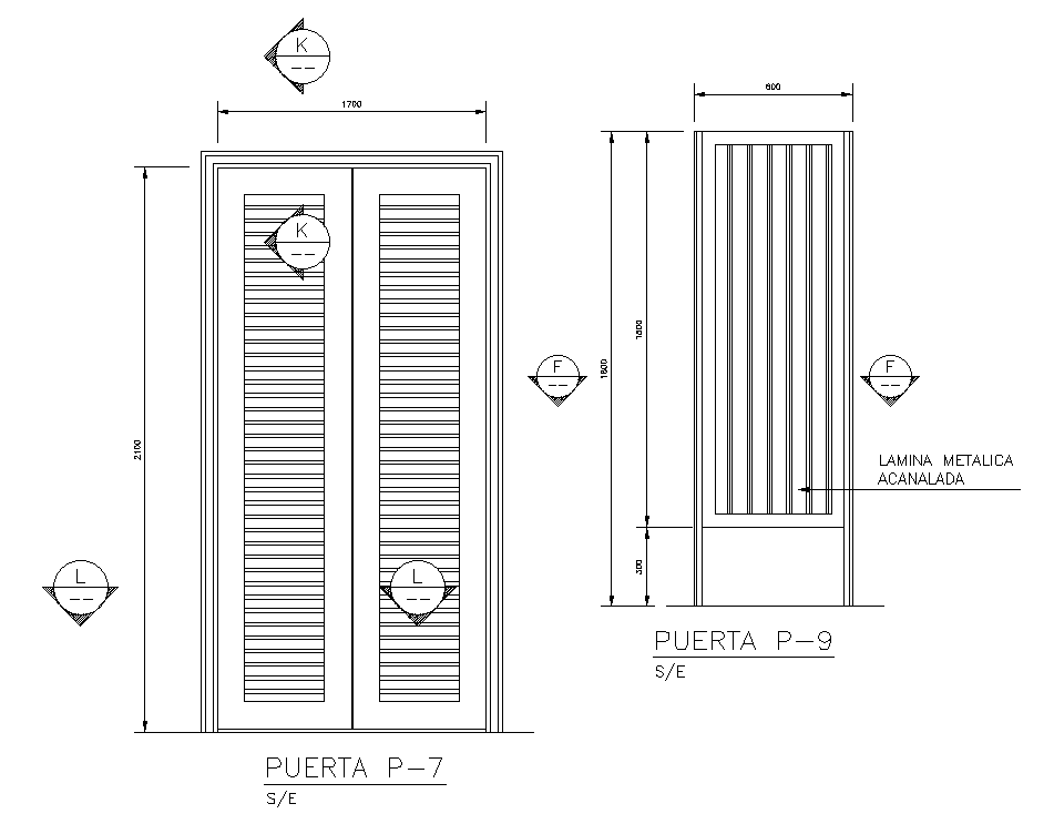 Wooden louver door cad drawing is given in this cad file. Download this 2d cad file now.