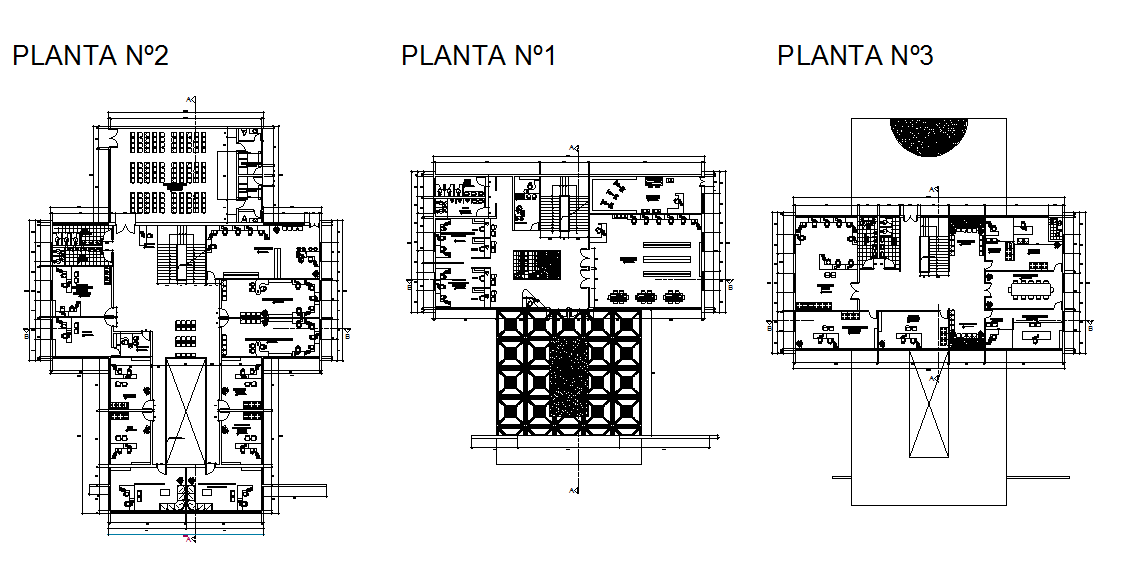 Working Commercial Layout plan detail dwg file
