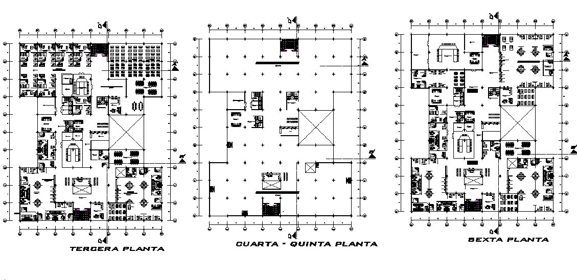 Working Commercial Layout plan detail dwg file