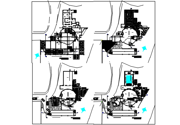 Working Commercial plan detail dwg file