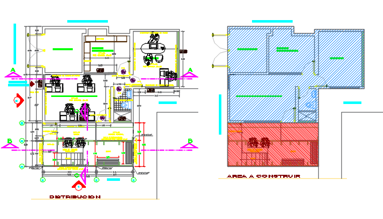 Working Commercial plan detail dwg file