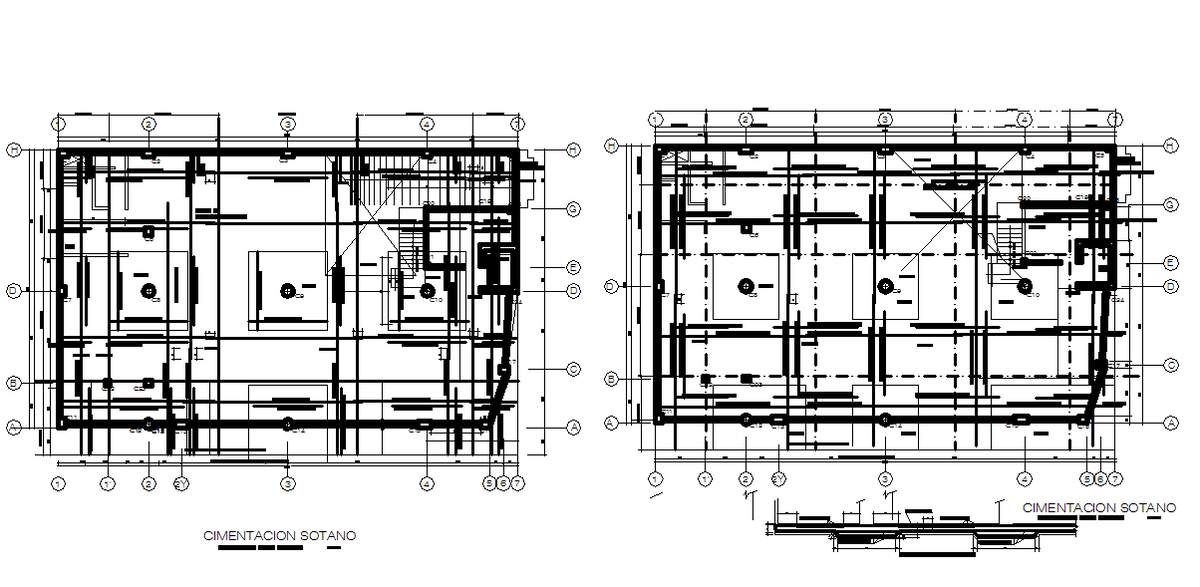 Working Commercial plan detail dwg file