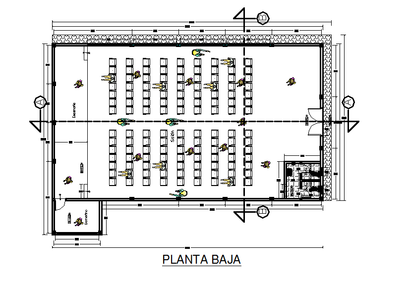 Working Commercial plan detail dwg file