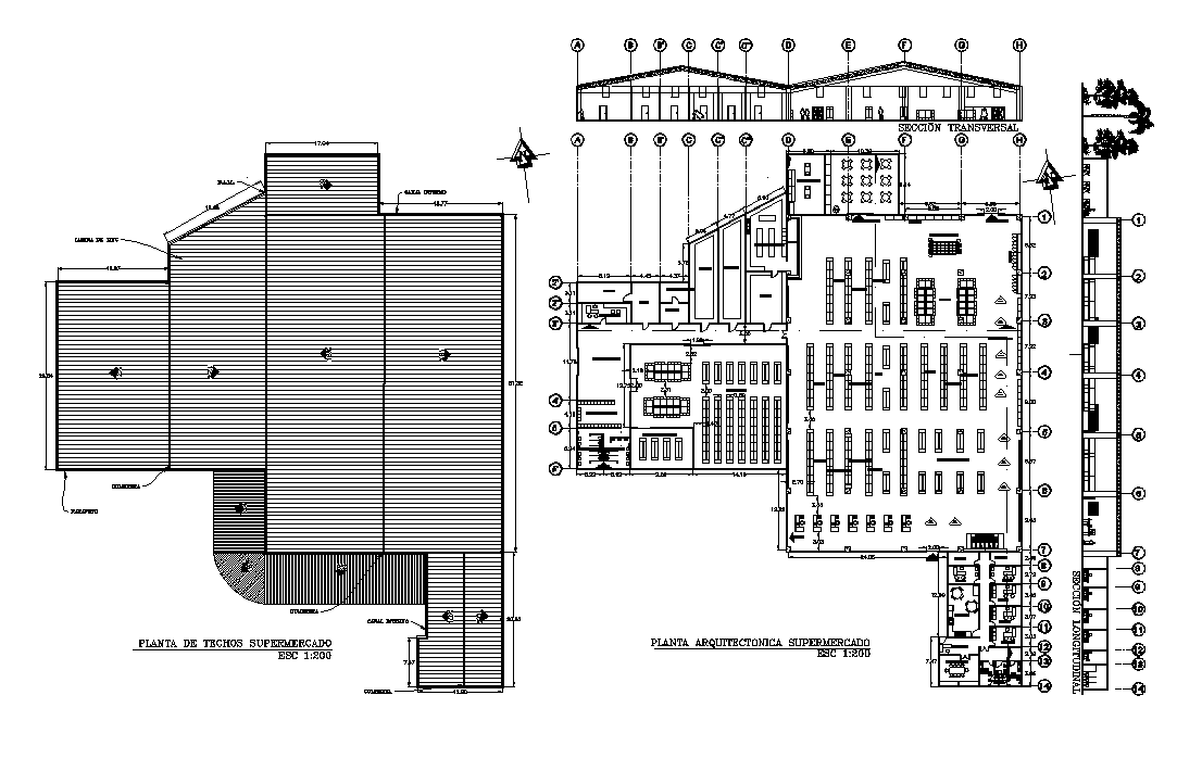 Working Commercial plan detail dwg file