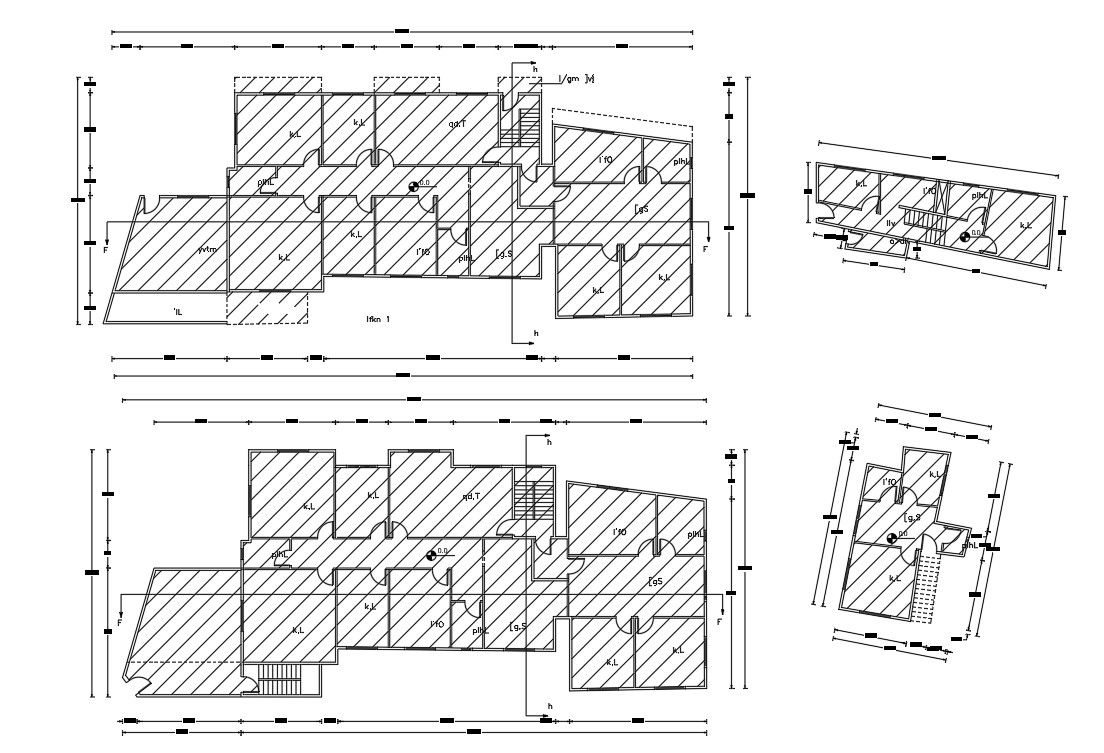 Working Drawing Plans Of Apartment Building Design AutoCAD File