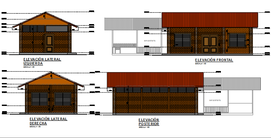 Working Elevation detail dwg file
