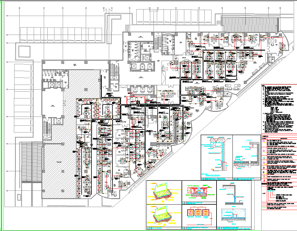 Working Floor Layout plan dwg file