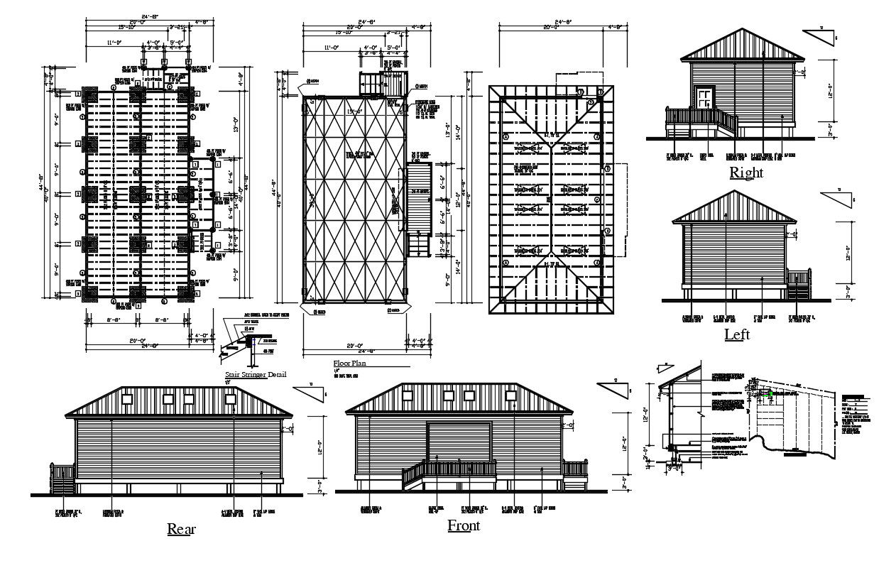 Working House Project DWG File
