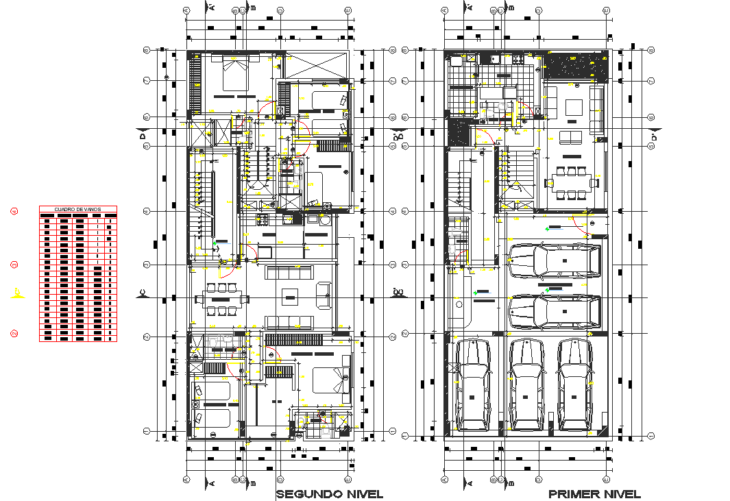 Working commercial plan detail dwg file