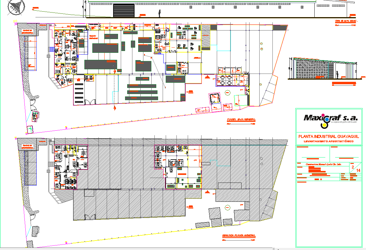Working commercial plan detail dwg file