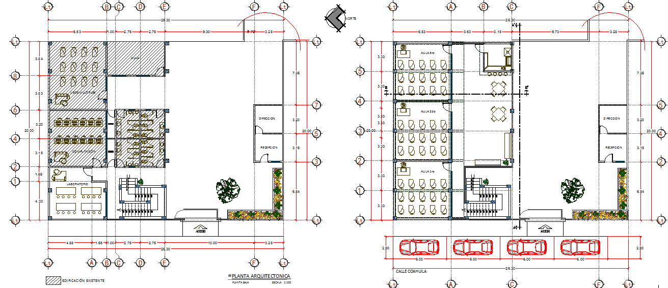 Working commercial plan detail dwg file