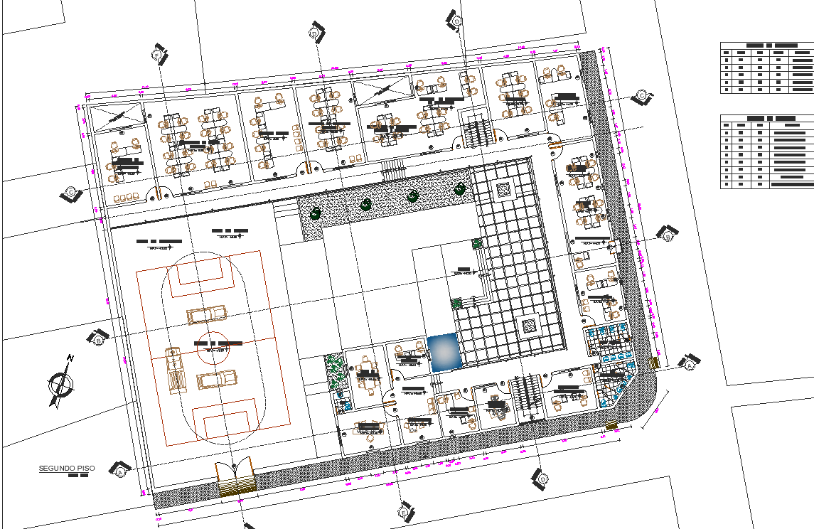 Working commercial plan detail dwg file