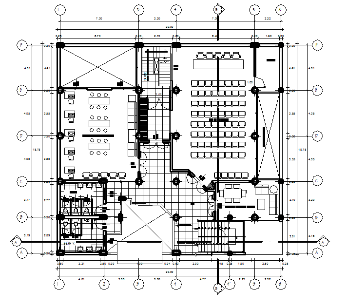 Working commercial plan detail dwg file