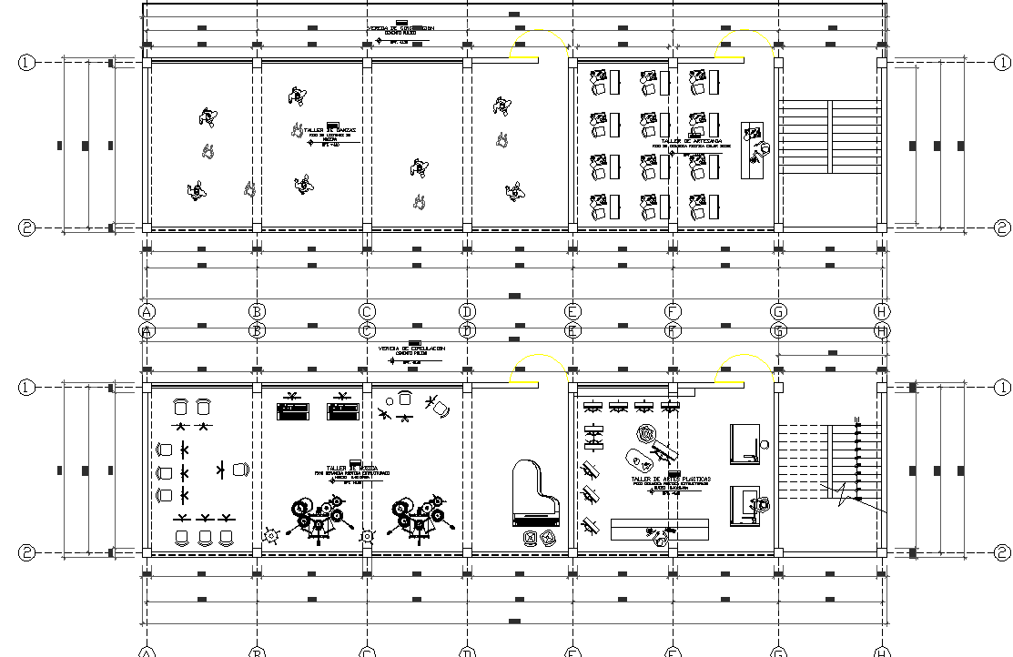 Working commercial plan detail dwg file