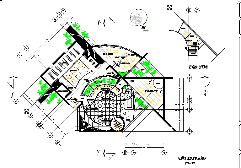 Working drawing of library.