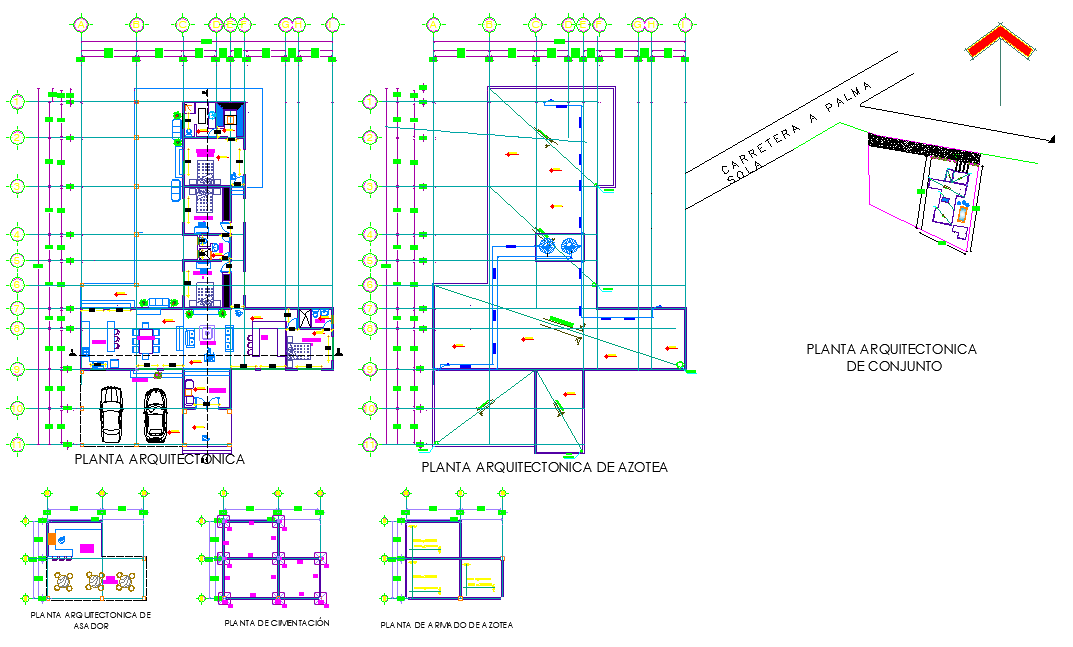 Working home plan layout file
