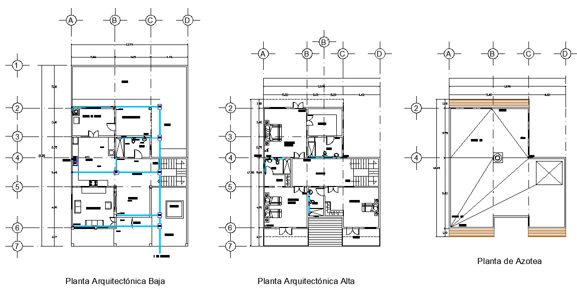 Working house plan detail autocad fil