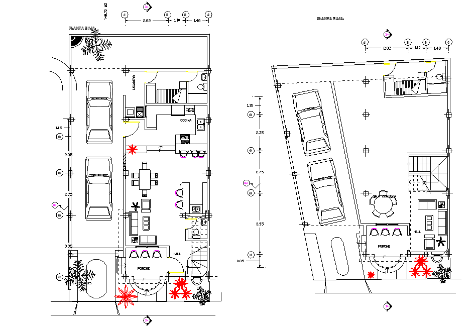 Working house plan detail dwg file