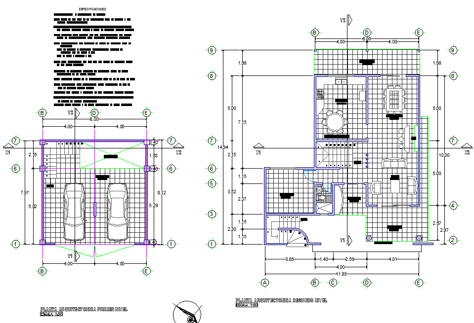Working house plan dwg file
